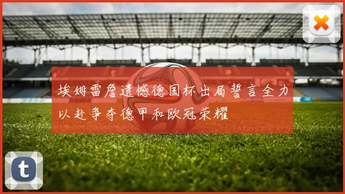 埃姆雷詹遗憾德国杯出局誓言全力以赴争夺德甲和欧冠荣耀